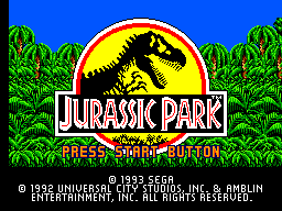 Jurassic Park (Europe) Title Screen